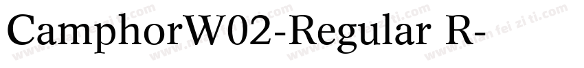 CamphorW02-Regular R字体转换
